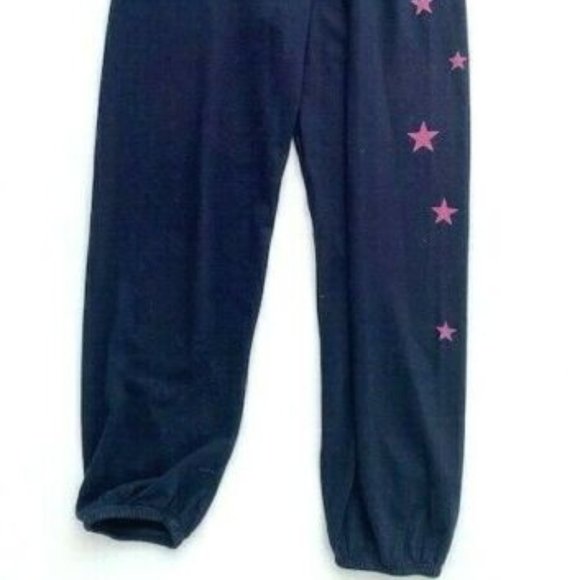 Sundry Jogger Star Sweatpants Midnight Blue / Rose - Picture 4 of 4